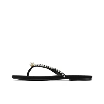 GG CC Rubber Sole Slip Resistant Abrasion Resistant Flip Flops Women's