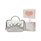 Silver+Box+Shopping Bag