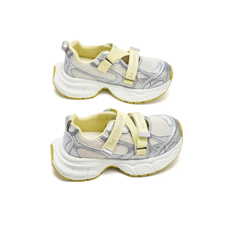 La Chapelle Low Top Chunky Sneakers Women's Yellow-2