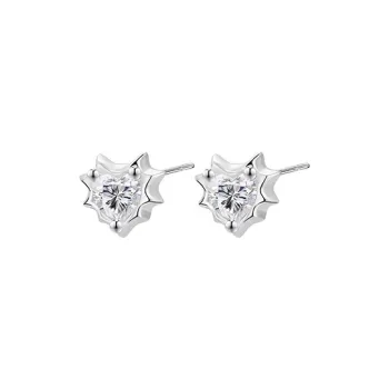 ALI THE FOX S999 Fine Silver Stud Earrings Women's
