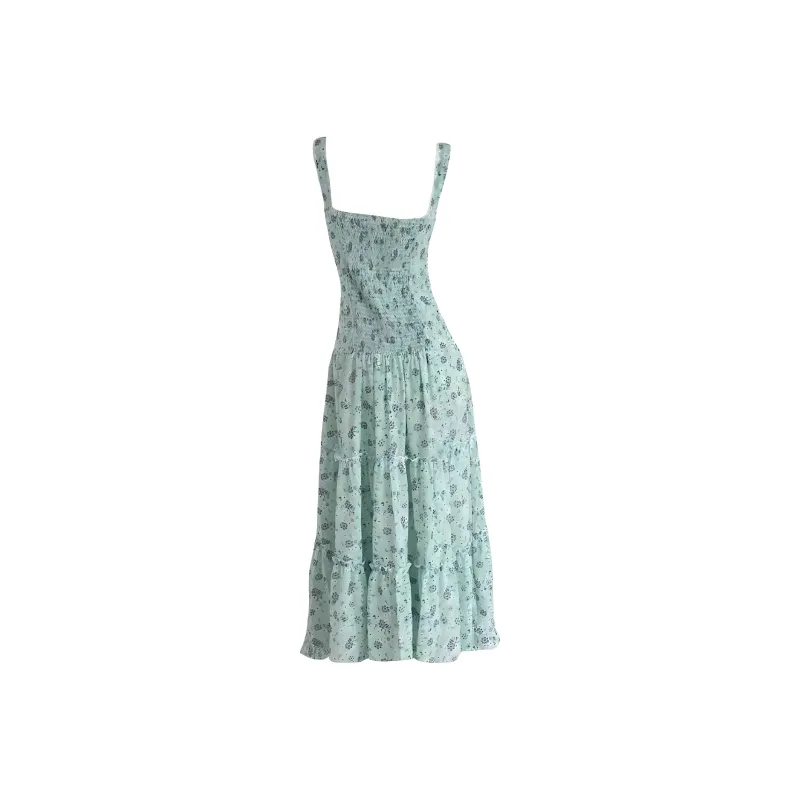 KKX Slip Dresses Women's Green-1