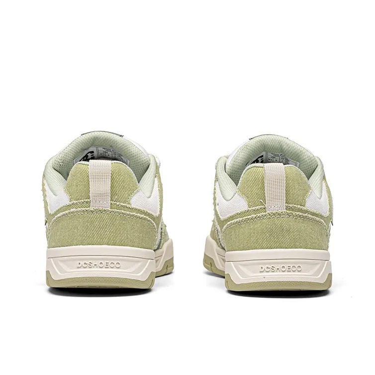 DC Shoes STAG CAS Slip Resistant And Abrasion Resistant Support Low Top Skateboard Shoes Men's Mint Milk Green-3