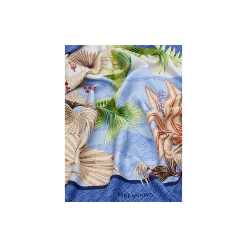 FERRAGAMO Silk Scarves Women's Multicolor-1