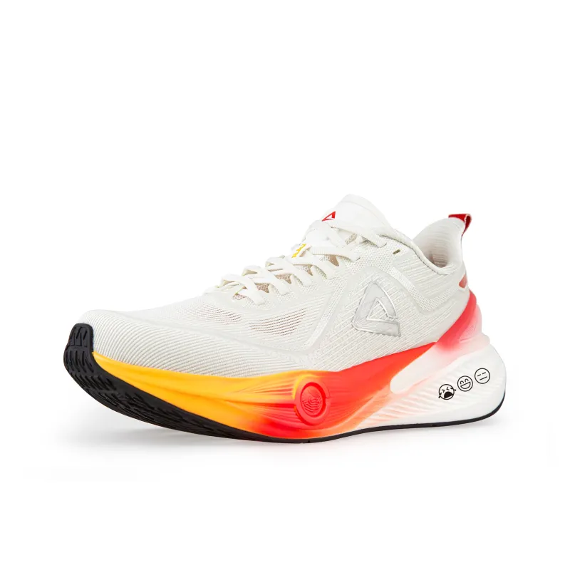 PEAK Taichi 7.0 PRO Running Shoes Men Low Top White Red-2