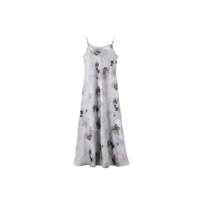 Late White Slip Dresses Women's Multicolor-1