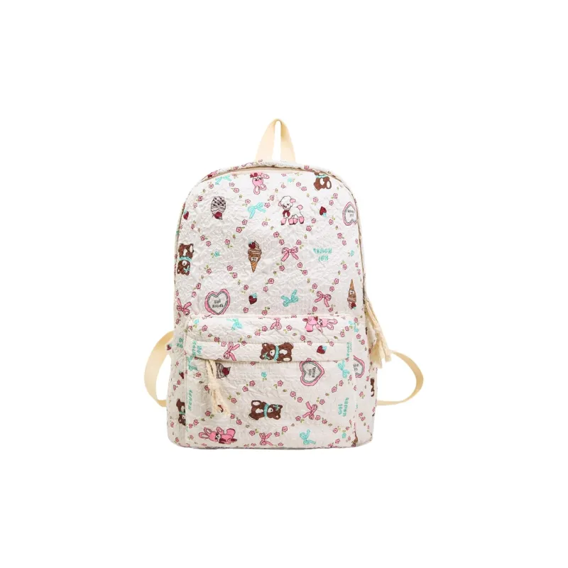 Parker Bear Nylon Backpack Regular Women's Multicolor-22