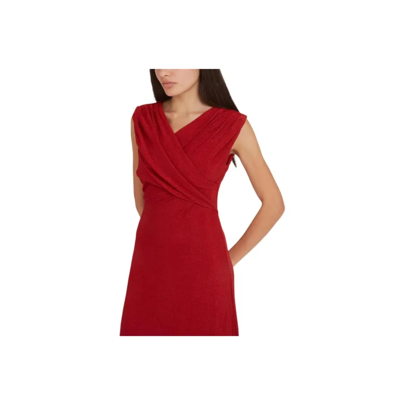 DVF Diane Von Furstenberg V Neck Sleeveless Maxi Dress-4