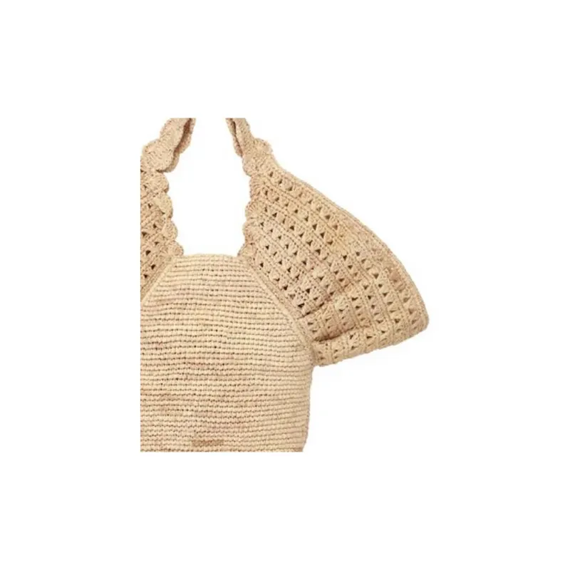 Zimmermann Raffia Bucket Bags Handbags Women's Beige-4