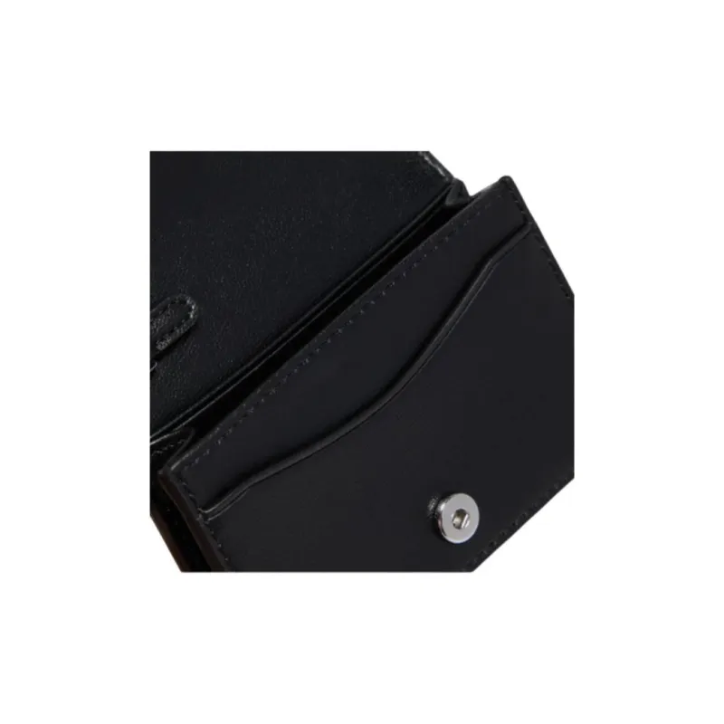 GANNI Leather Card Holder Women's Black-2