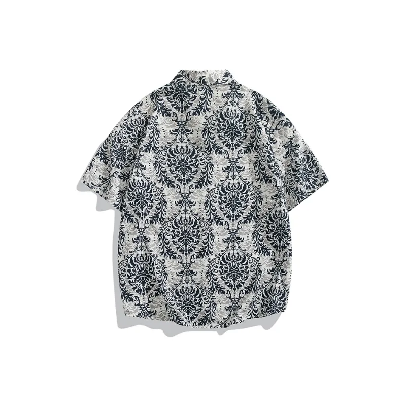 SIFLYTO Shirts Unisex Ink Fragrance Brocade Pattern-1