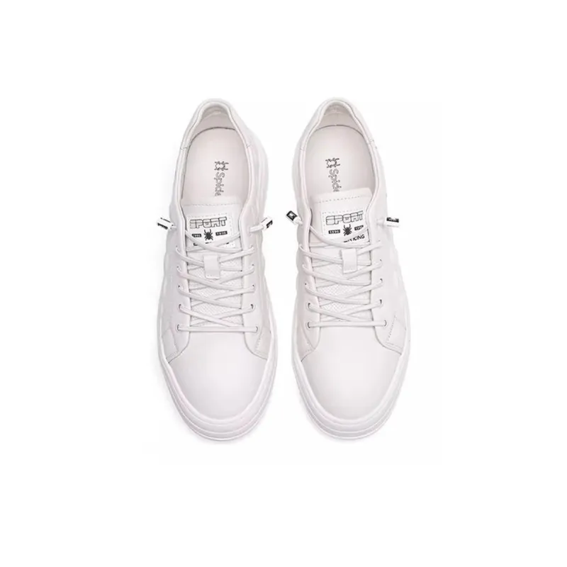 Spider King Low Top Skateboard Shoes Men's White-2
