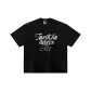 Stars Letter Print, Black