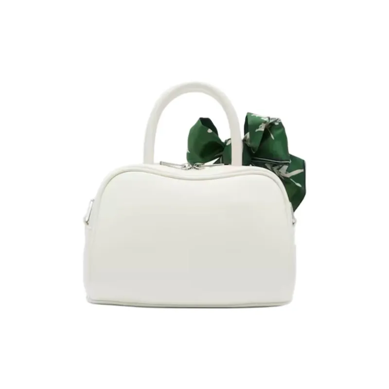 LACOSTE Lora Cow Leather Handbag Mini Women's White-1