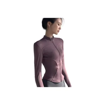 GUAILILUOLI Yoga Jackets Women's Dark Purple