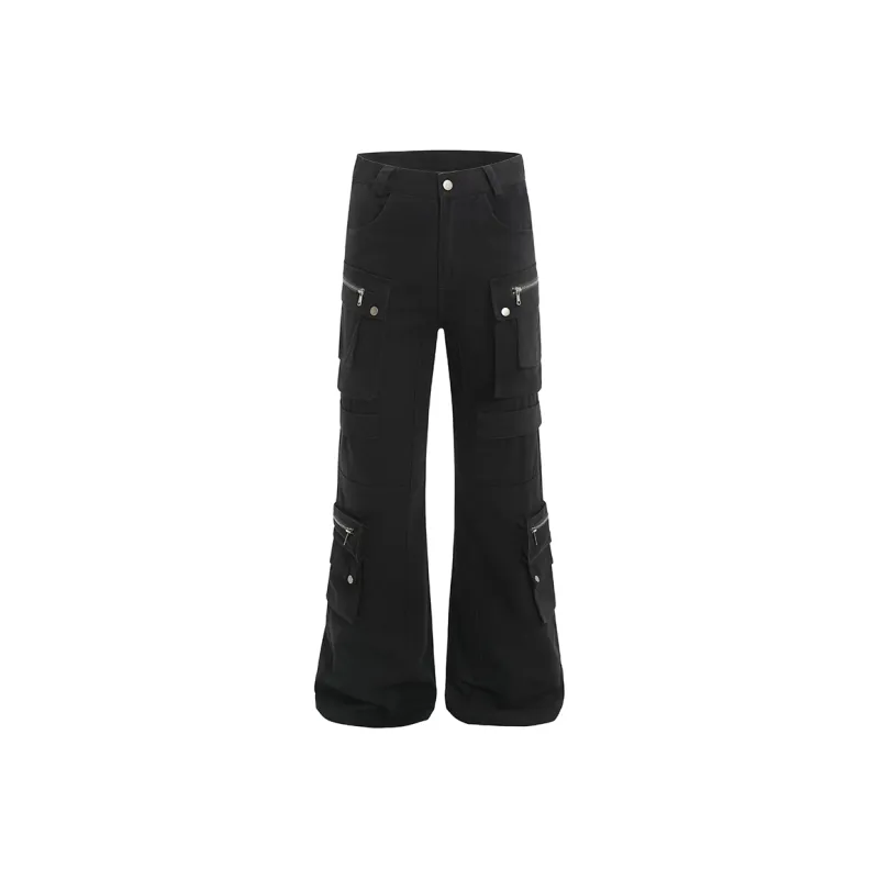 BABUGGE Cargo Pants Unisex Black-0