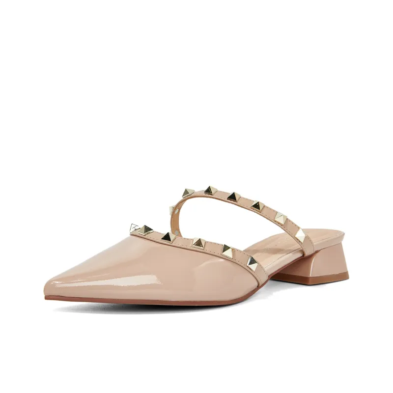 PT'SON Rubber Sole Quiet Closed Toe Slippers Women's-6
