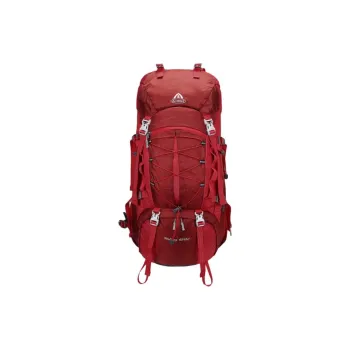AIONE Mountaineering Bag Outdoor Bag PU 50L Red Unisex