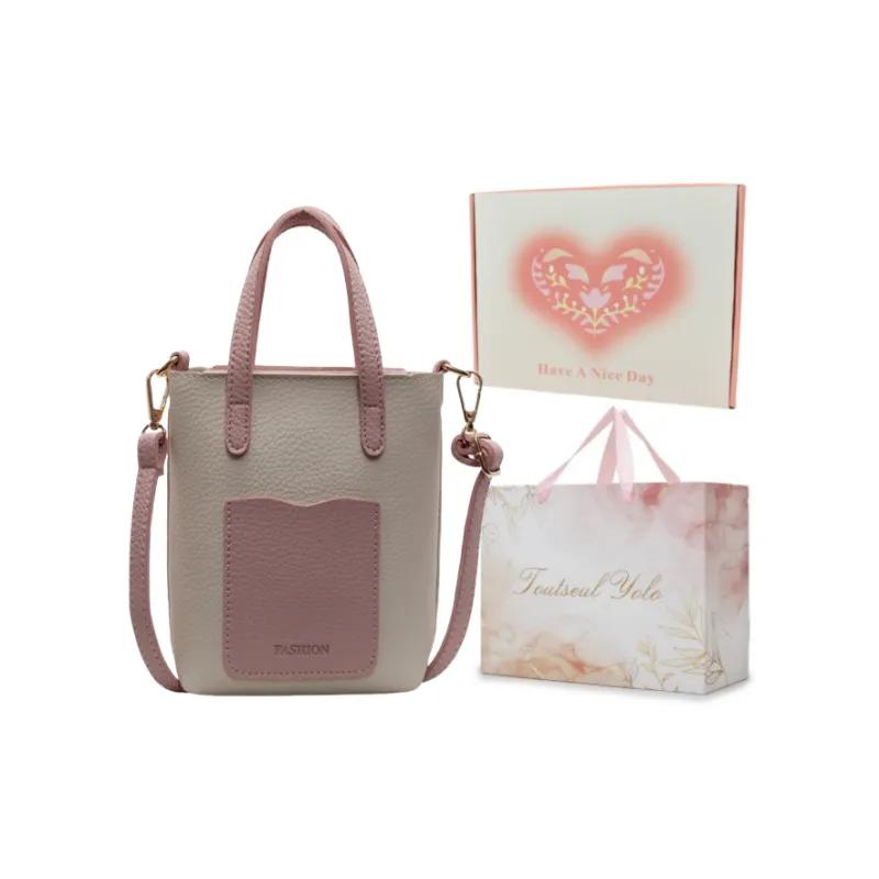 TOUTSEUL YOLO PU Shoulder Bag, Crossbody Bag, Handbag Women's White/Pink/Brown/Black-23