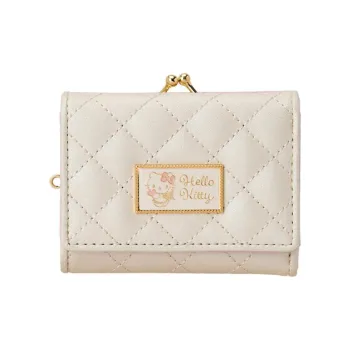 Sanrio Leather Wallet Regular Women's Beige