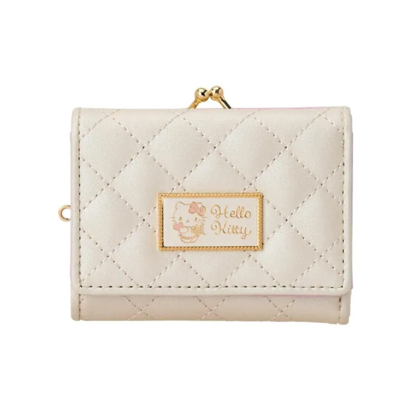 Sanrio Leather Wallet Regular Women's Beige-0
