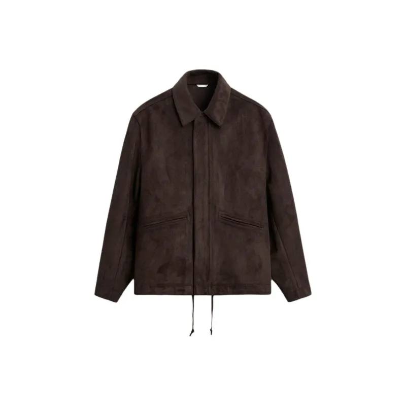 ZARA Jackets Men Dark Brown-0