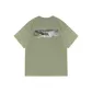 [100% cotton]Palm Green (Hb Mist Landscape Chest Logo _Hb Mist Landscape Back Logo)