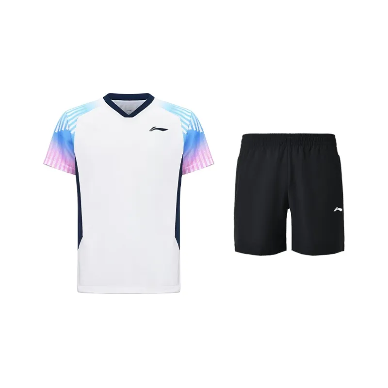 LiNing Casual Sportswear Unisex White Black-0