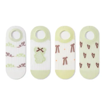 JIAZINI No Show Socks Women's 4 Pack