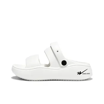 Binary EVA Slip Resistant Abrasion Resistant Slide Slippers Women's White