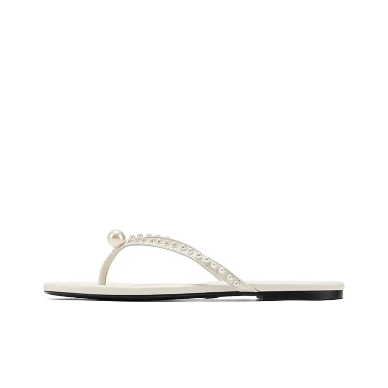 GG CC Rubber Sole Slip Resistant Abrasion Resistant Flip Flops Women's-5