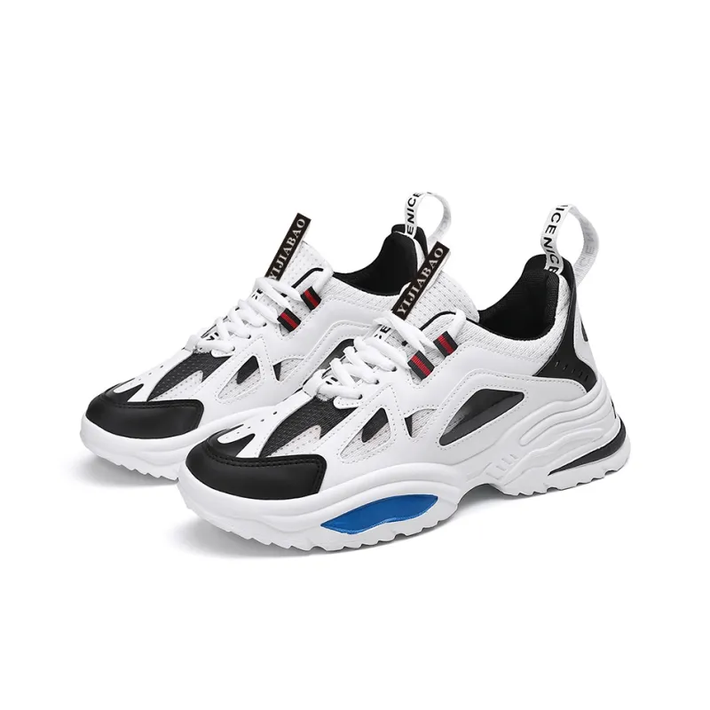 Yi Jiabao Shock Absorbers Slip Resistant Breathable Low Top Chunky Sneakers Men's-7