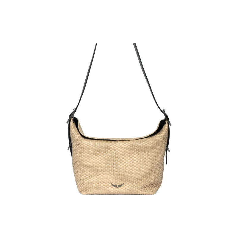 Zadig & Voltaire Cotton Basket Bag, Shoulder Bag Women's Beige-1