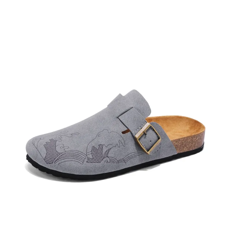 Medd Quiet Odor Resistant Abrasion Resistant Slip Resistant Antibacterial Closed Toe Slippers Unisex-5
