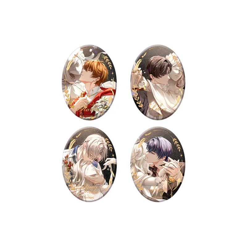 MIHOYO Xia Yan, Artem Wing, Mo Yi, Lu Jinghe Qimu Swear Kiss Collection, Tears Of Themis Badges-3