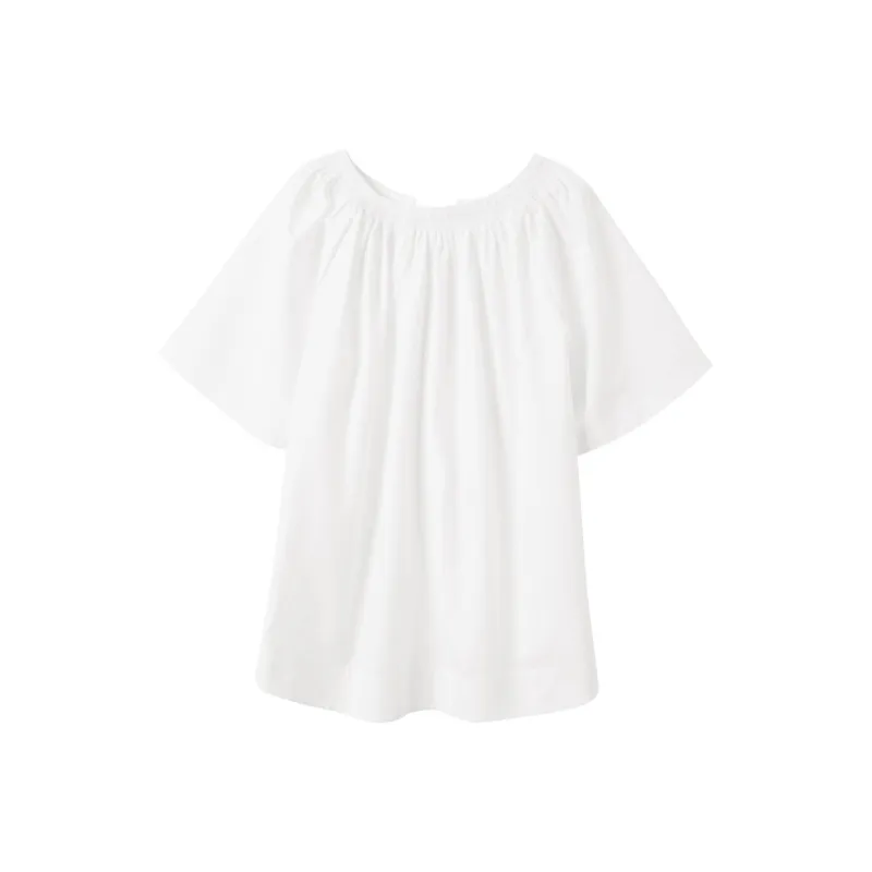 3COLOUR Chiffon Shirts Women's Cloud White-1