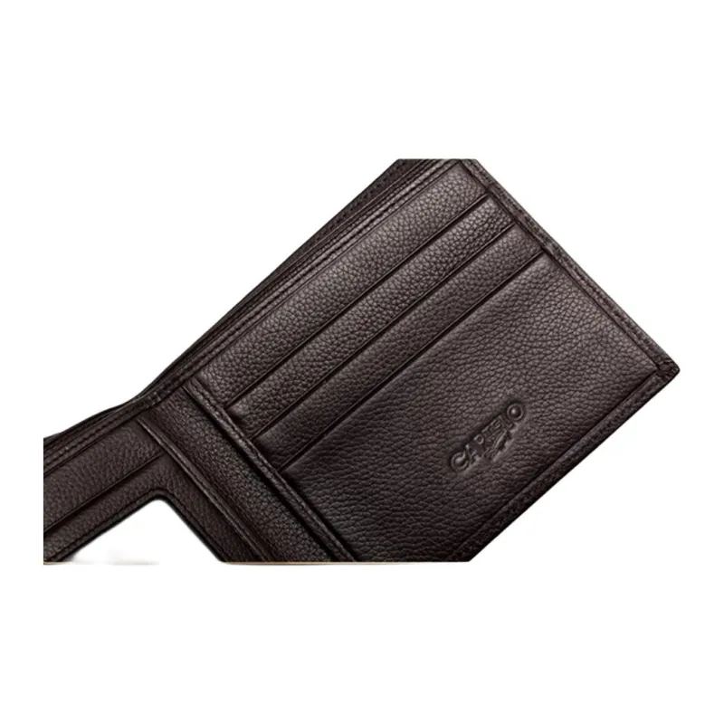 CARTELO Top Grain Cow Leather Wallet Regular Men's Black-6