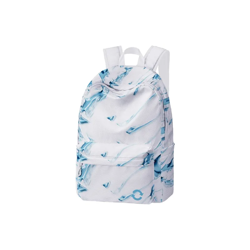 FINITE LOOP Eco Friendly Fabric Backpack Unisex White-1