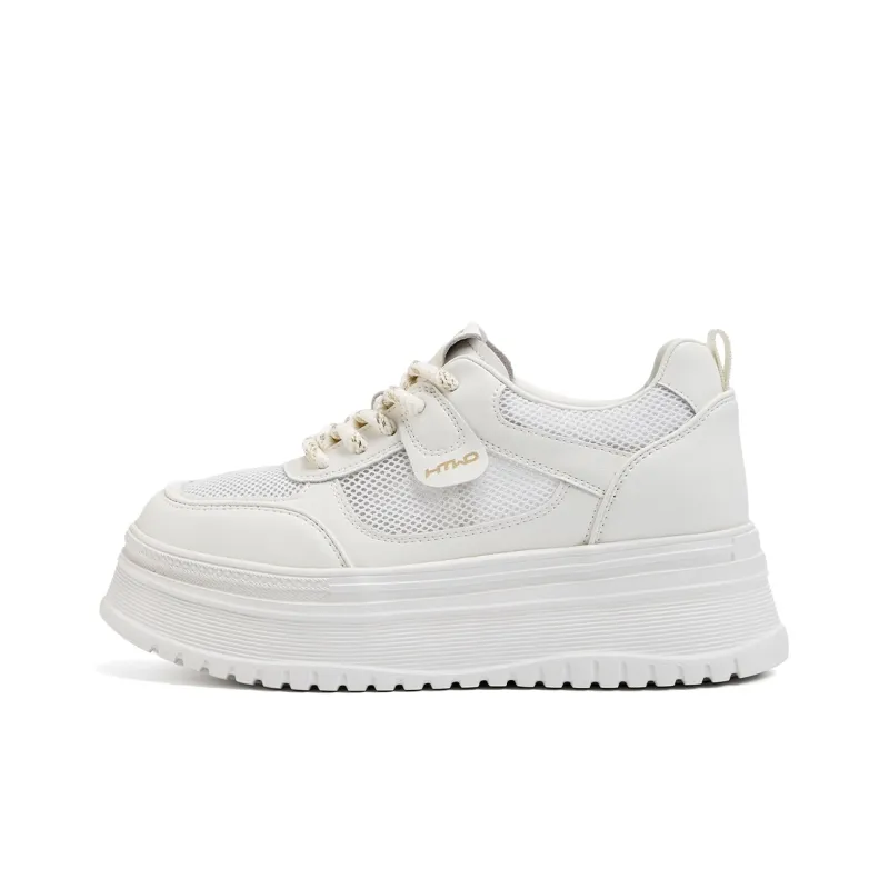 Hotwind Low Top Skateboard Shoes Women's Beige-0