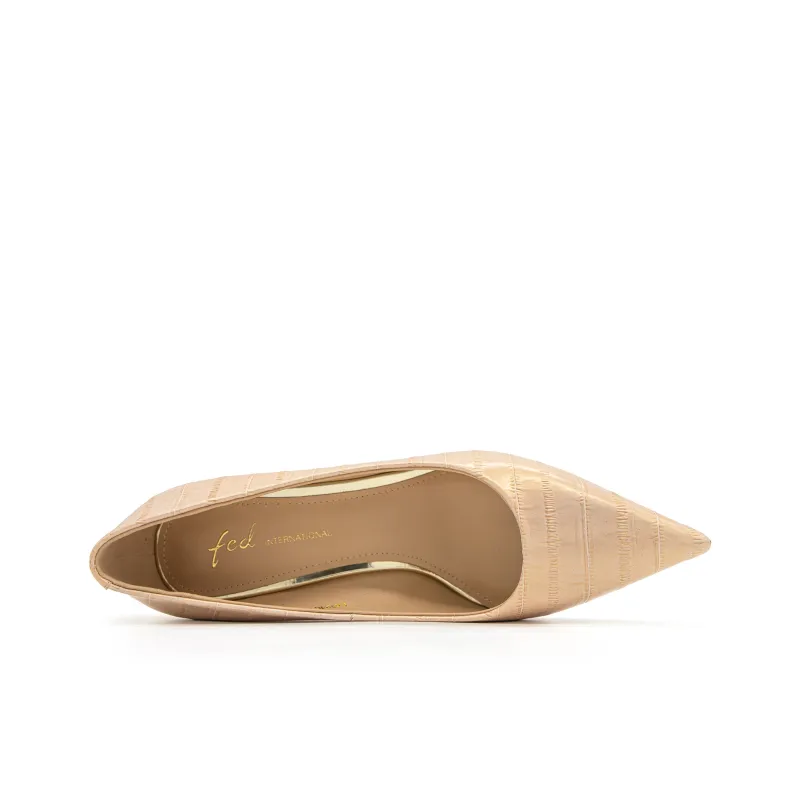 FED Slim Heel High Heels Women's Pink-2