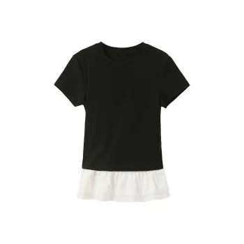 3COLOUR T Shirts Women's Black/White