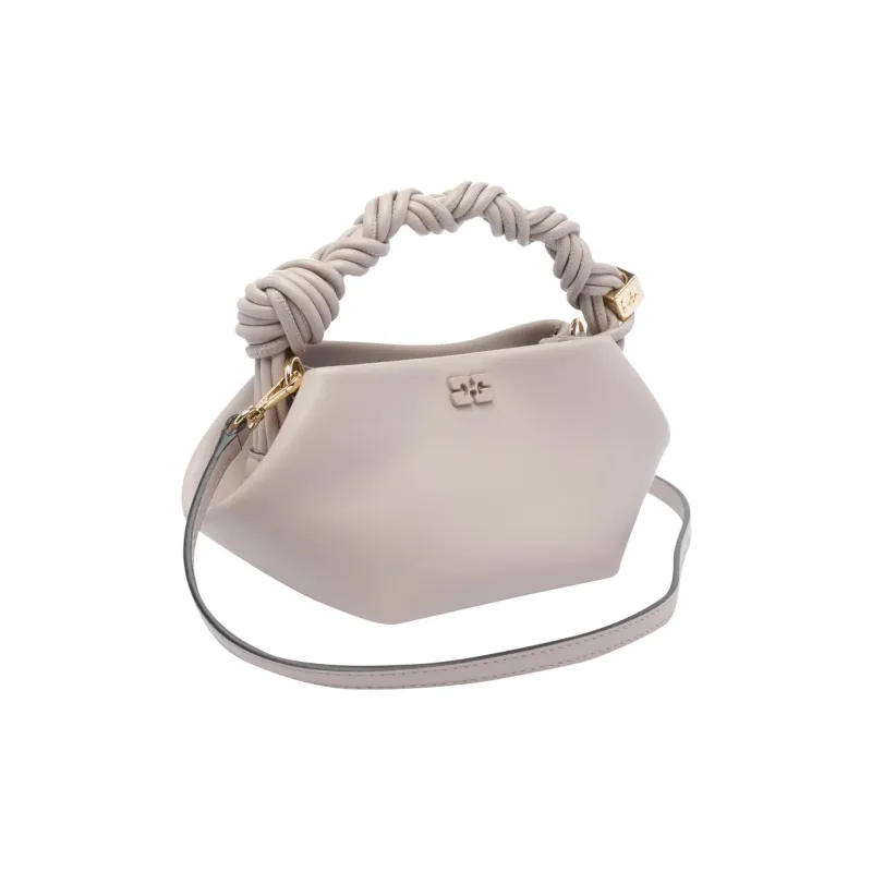 GANNI Calfskin Handbag Mini Women's Gray-1