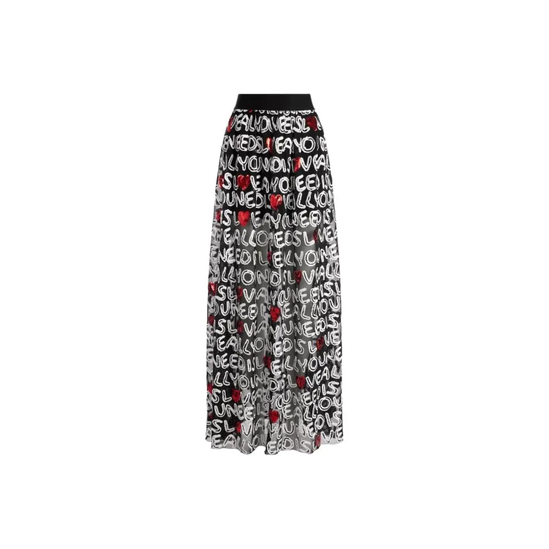 ALICE+OLIVIA x THE BEATLES Casual Long Skirt Women's-0