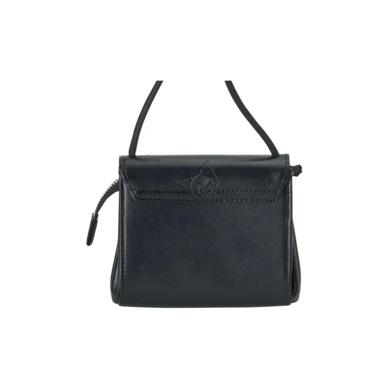 Sanrio Kuromi Cow Leather Crossbody Bag Mini Women's Black-3