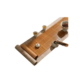 LUOYIJIA New Chinese Style Bamboo Mats Tea Mat Tablecloth Waterproof Tea Table Padding Cloth Teaware Table Mats Zen
