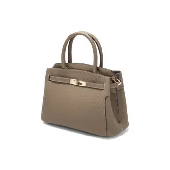 BELLE Cow Leather Handbag Medium Size Women's