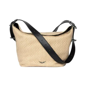 Zadig & Voltaire Cotton Basket Bag, Shoulder Bag Women's Beige