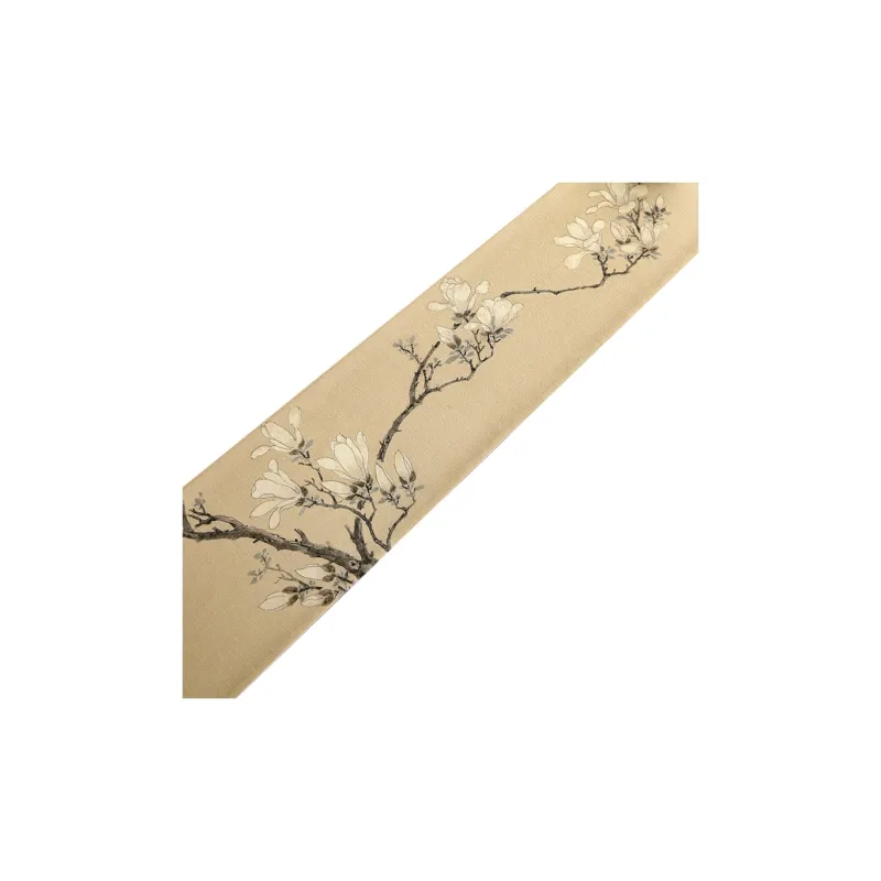 LUOYIJIA New Chinese Style Waterproof Tea Mats, Tea Table Runners, Zen Tea Table Tablecloth-8