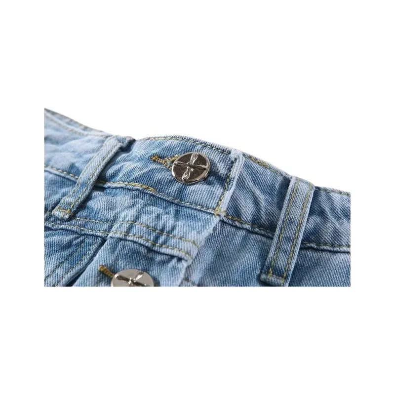 Ordifen Denim Short Skirts Women's-3