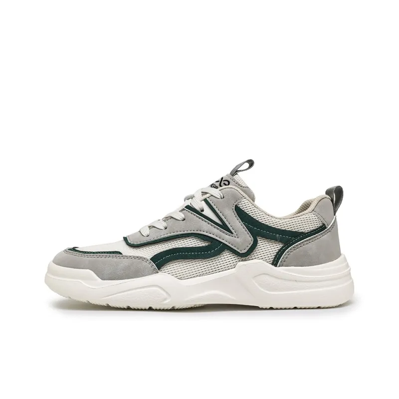 LINGPAO Shock Absorbers With Abrasion Resistant And Slip Resistant Properties Low Top Casual Shoes Men's-0
