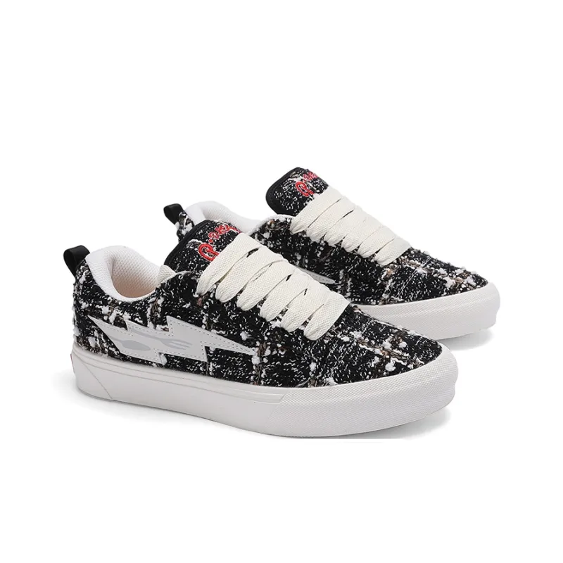 FireMonkey Slip Resistant, Impact Resistant, Abrasion Resistant Low Top Preppy Style Skateboard Shoes Unisex-2